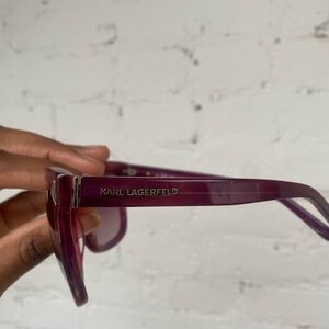 Karl Lagerfeld Violet Sunglasses for Women